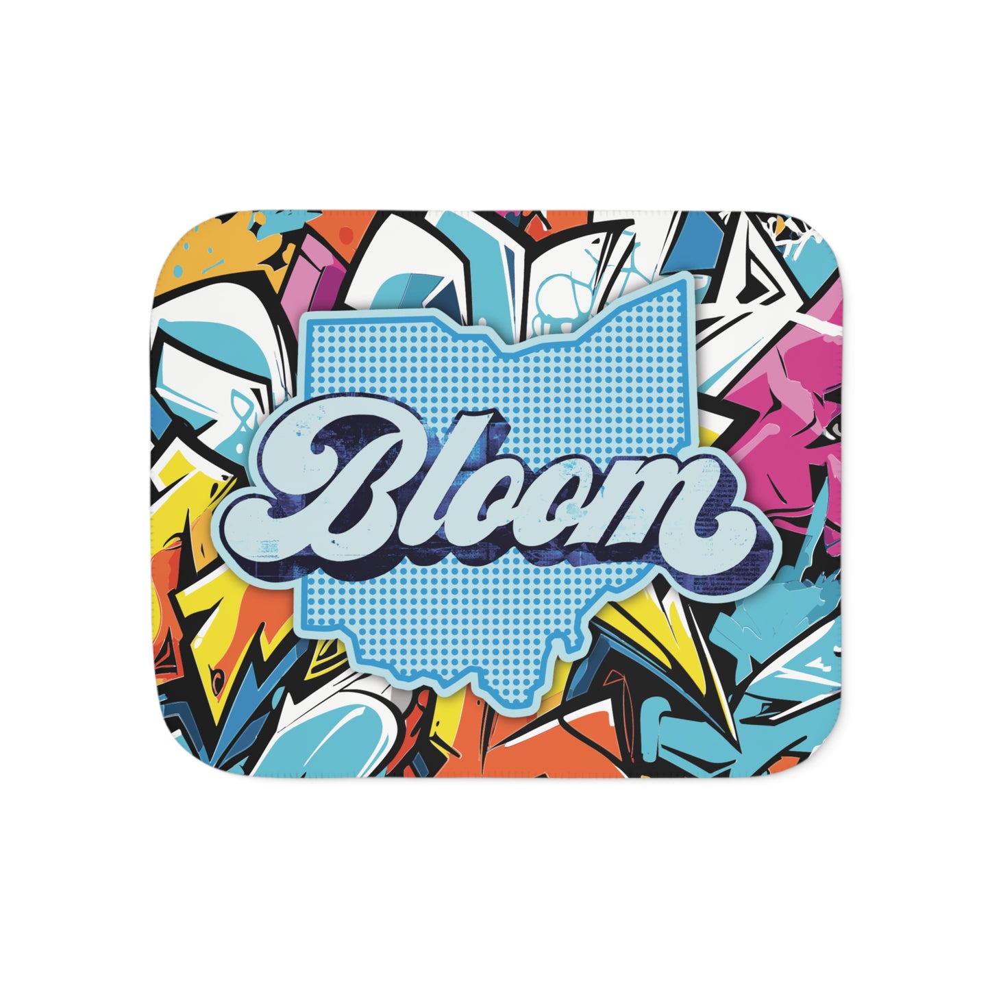 Ohio Bloom Sherpa Blanket