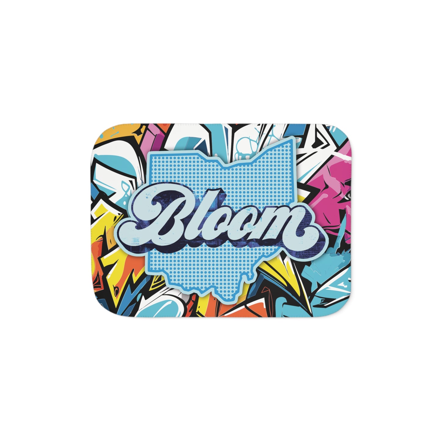 Ohio Bloom Sherpa Blanket