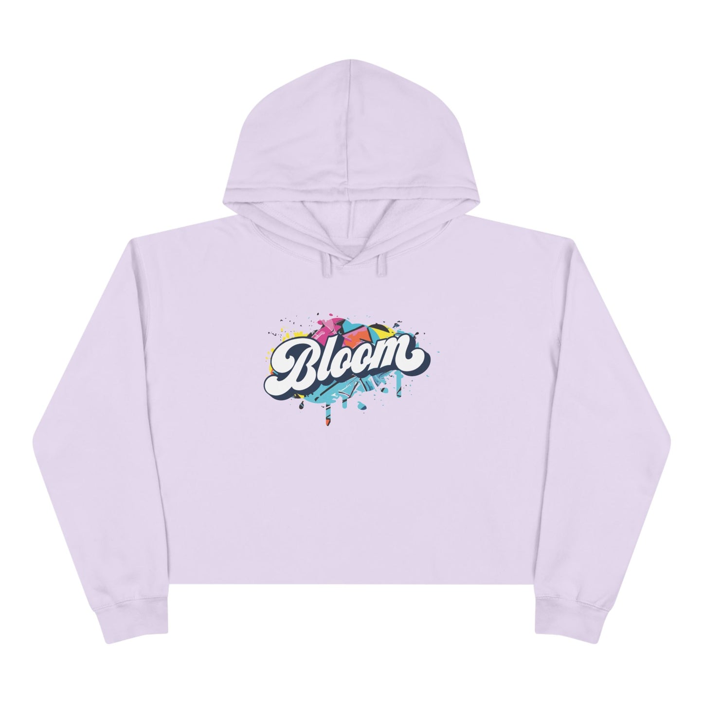 Graffiti Crop Hoodie for Women