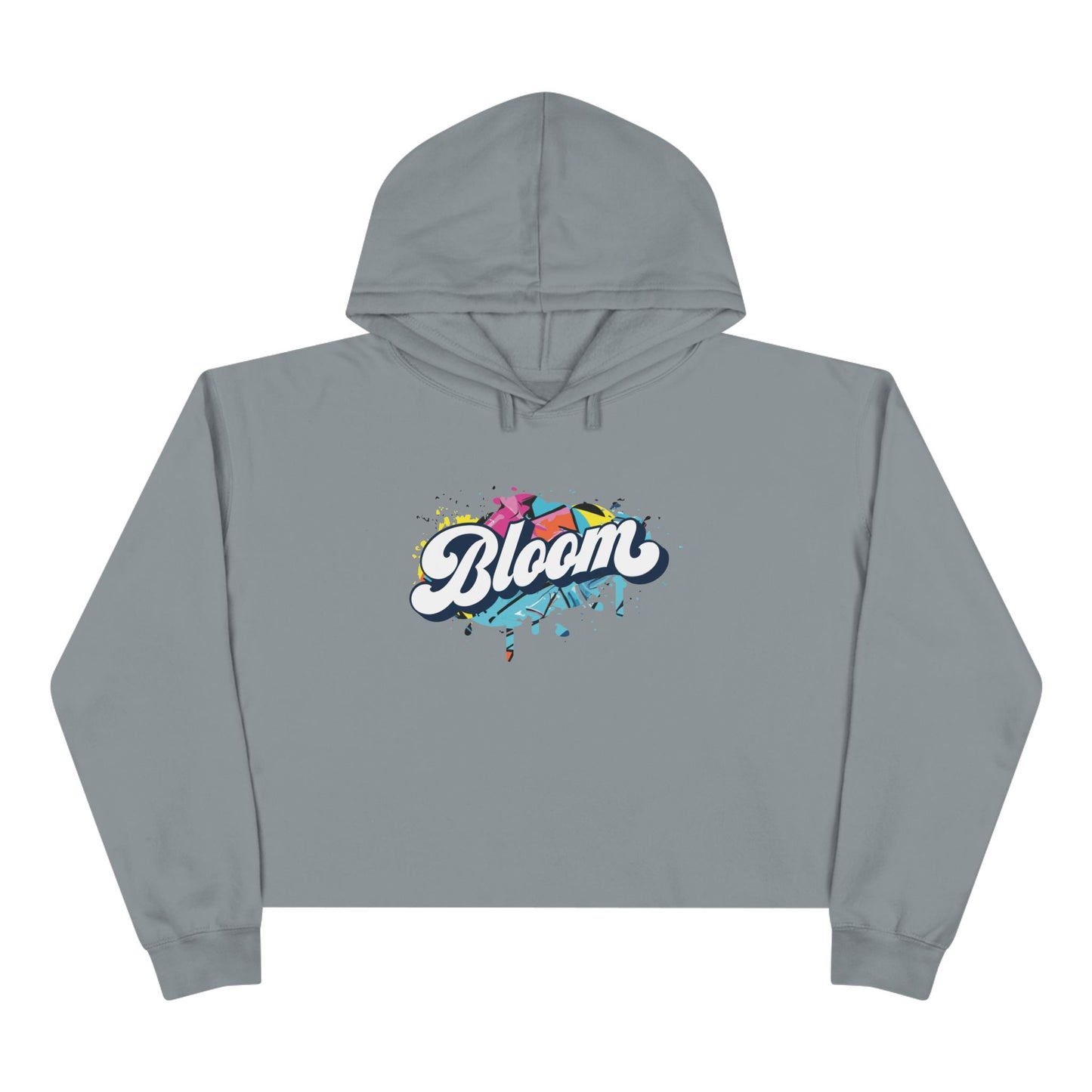 Graffiti Crop Hoodie for Women