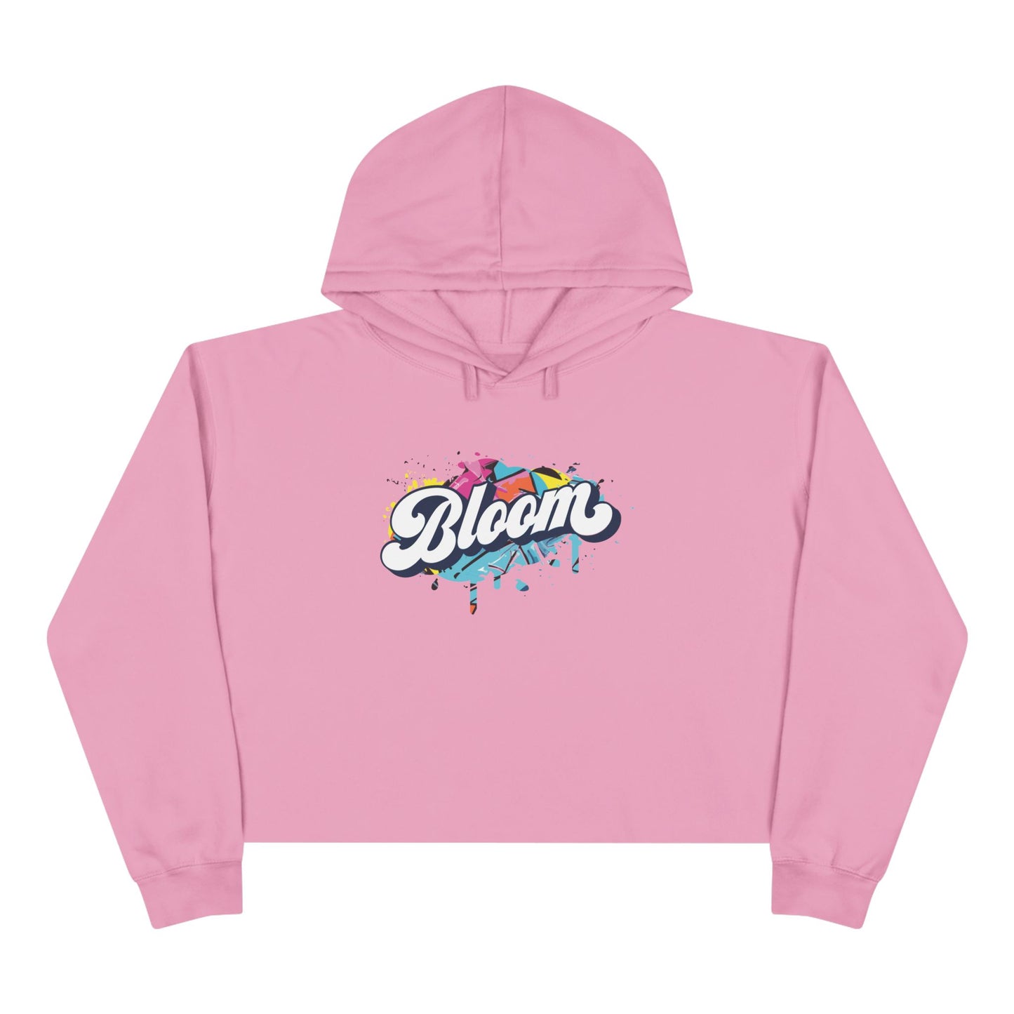 Graffiti Crop Hoodie for Women