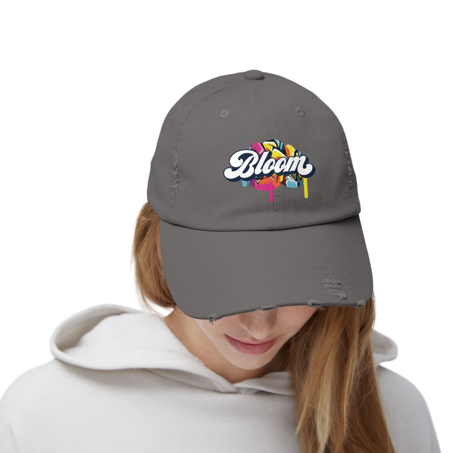 Bloom Drip Distressed Cap