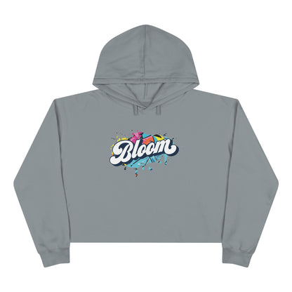 Graffiti Crop Hoodie for Women