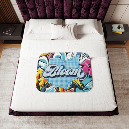 Ohio Bloom Sherpa Blanket