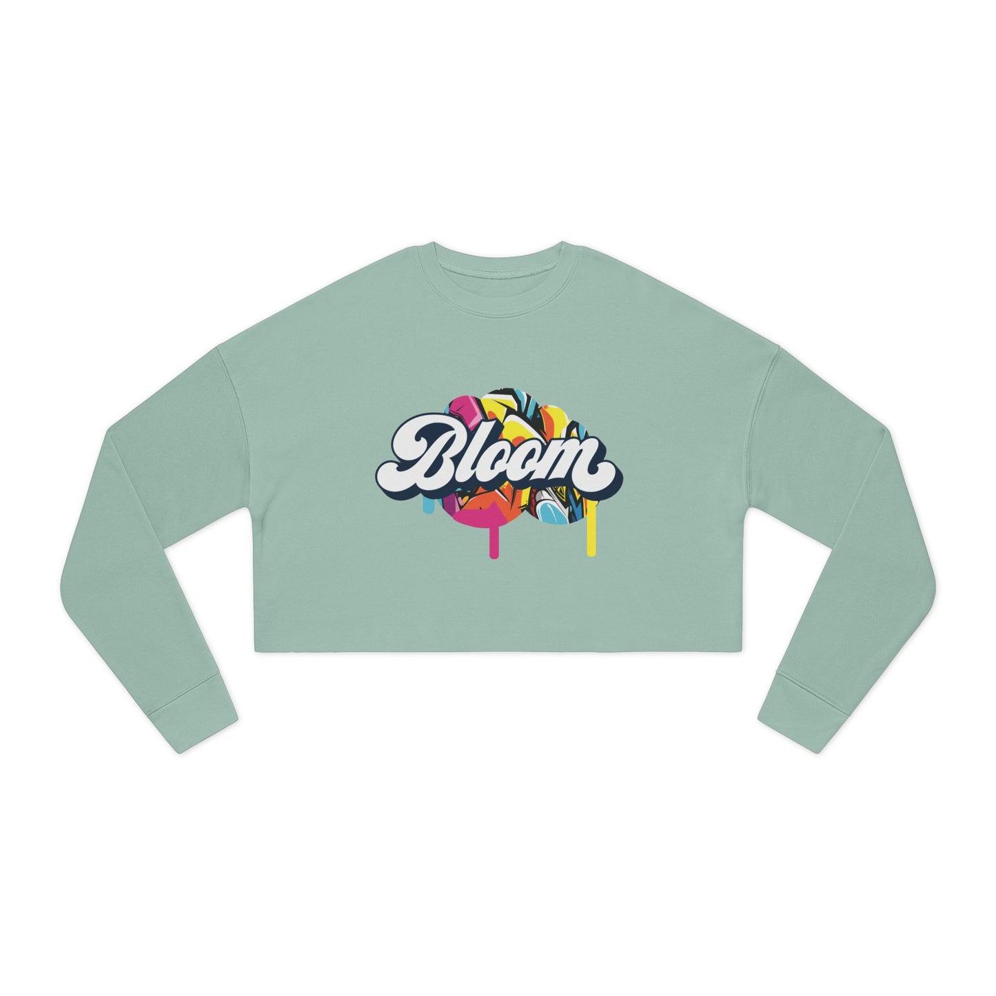 Bloom Drip Cropped Sweatshirt