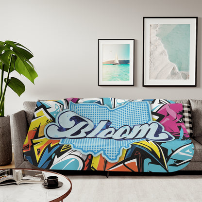 Ohio Bloom Sherpa Blanket